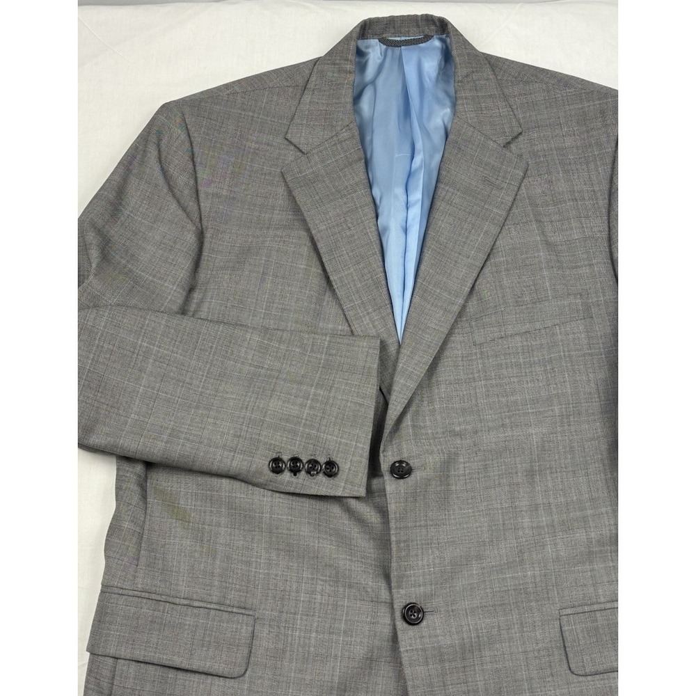 Royal Classic x Holland & Sherry Wool Blazer 44L Prince of Wales Glen Plaid